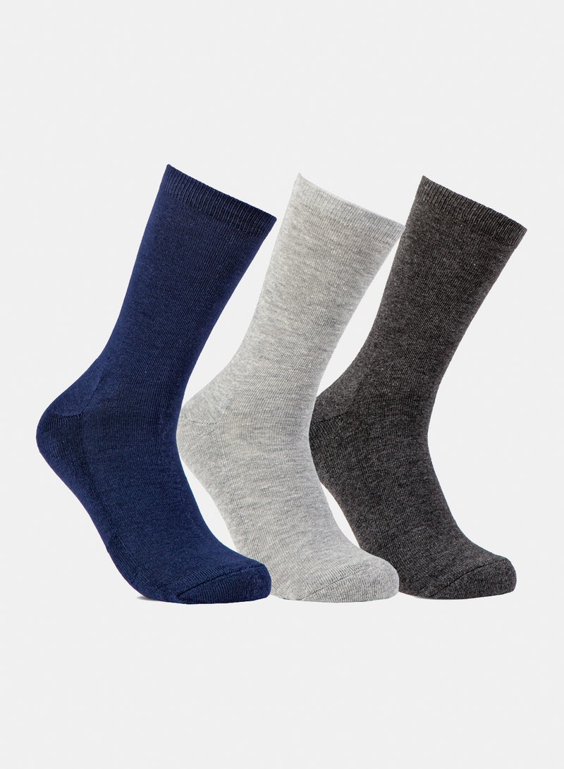 Odds Men's Pack of 3 Half Terry Long Casual Socks - Image 1